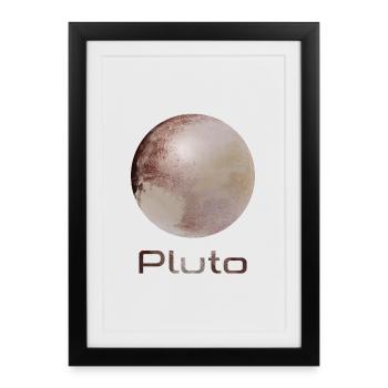 Pluto - Affiche encadrée (27 × 37 cm) - noir - Devant
