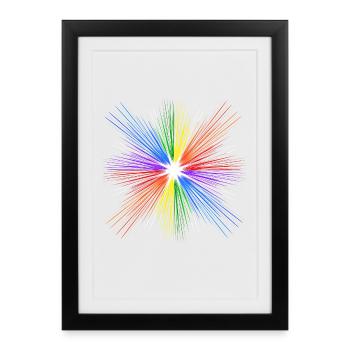Rainbow Lgbt Gay Pride Marriage Csd Gay - Affiche encadrée (27 × 37 cm) - noir - Devant