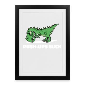 Muscle Training Workout Gym Gym Sport - Framed poster (27 × 37 cm) - black - Front
