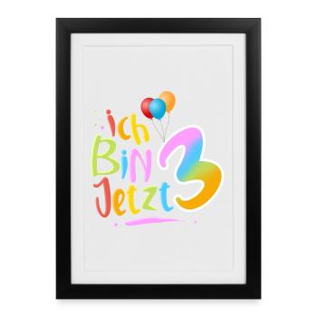 I Am 3 - Framed poster (27 × 37 cm) - black - Front