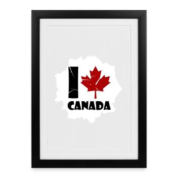 Canada - Affiche encadrée (27 × 37 cm) - noir - Devant
