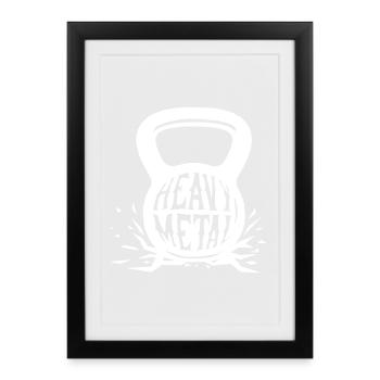 Heavy métal - Affiche encadrée (27 × 37 cm) - noir - Devant