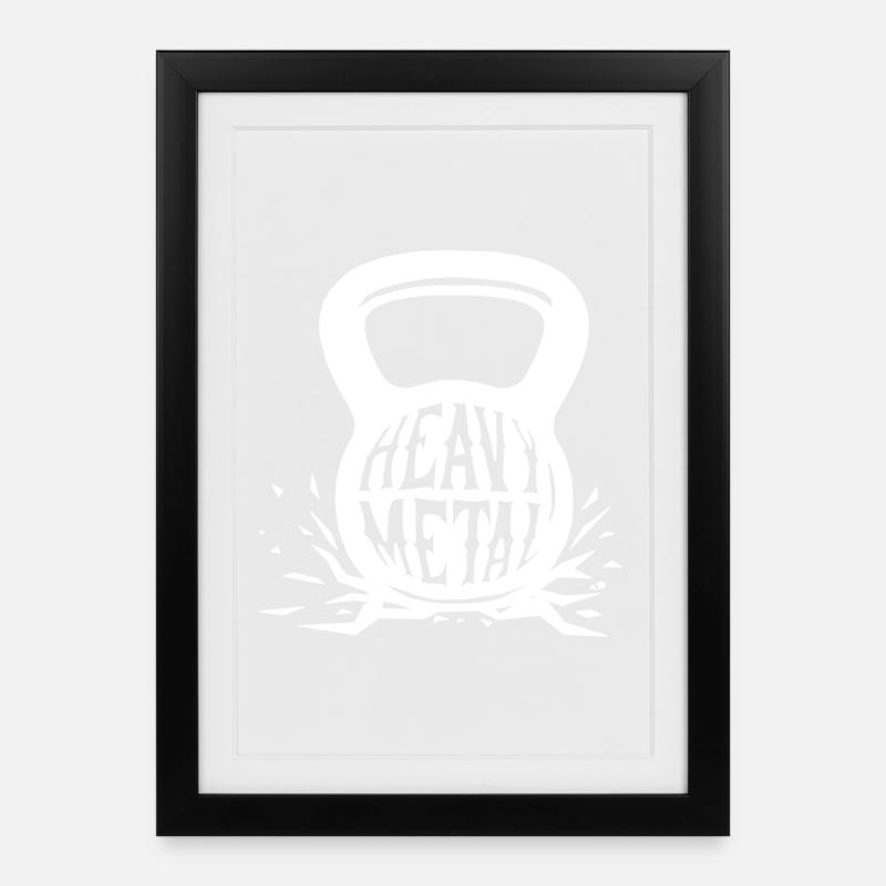 Heavy métal - Affiche encadrée (27 × 37 cm) - noir
