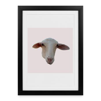 mouton - Affiche encadrée (27 × 37 cm) - noir - Devant