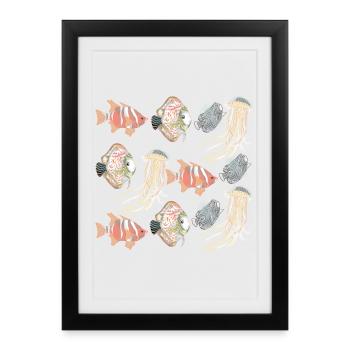 MOTIF DE SEALIFE - Affiche encadrée (27 × 37 cm) - noir - Devant