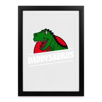 Dad Father's Day Men's Day Happy Dad Father - Framed poster (27 × 37 cm) - black - Front