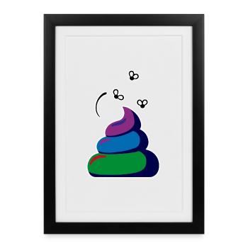 Turd - Framed poster (27 × 37 cm) - black - Front