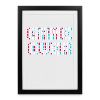 Gamer Games Gambler - Framed poster (27 × 37 cm) - black - Front