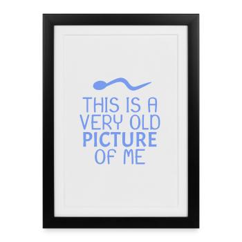 Le sperme sort drôle - Affiche encadrée (27 × 37 cm) - noir - Devant