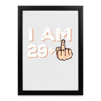 30 Statement Thirtieth Birthday - Framed poster (27 × 37 cm) - black - Front