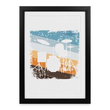 Batteries - Affiche encadrée (27 × 37 cm) - noir - Devant