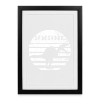SPINOSAURUS - Framed poster (27 × 37 cm) - black - Front
