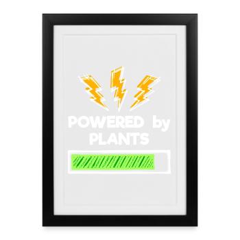 Environmentally Conscious Vegan Statement - Framed poster (27 × 37 cm) - black - Front