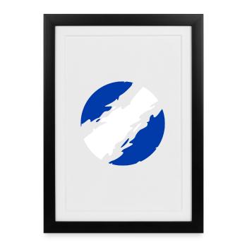 Grèce - Affiche encadrée (27 × 37 cm) - noir - Devant
