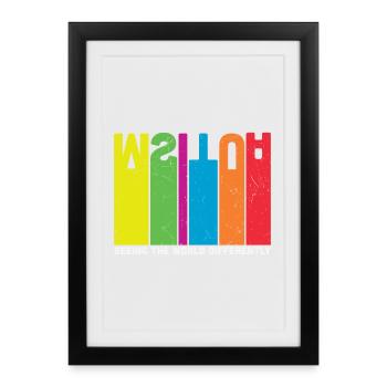 Autism Seeing The World Differently - Framed poster (27 × 37 cm) - black - Front