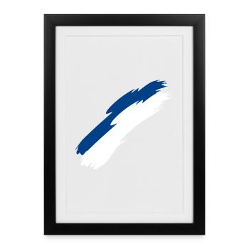 Finlande - Affiche encadrée (27 × 37 cm) - noir - Devant
