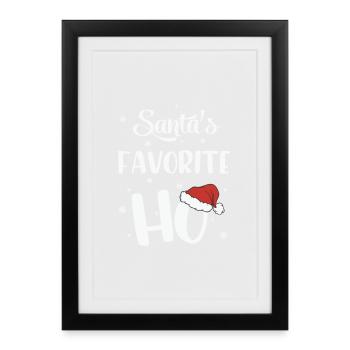 Le Noël préféré du Père Noël - Affiche encadrée (27 × 37 cm) - noir - Devant