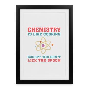 Citation amusante en génie chimique pour Chemical Engi - Affiche encadrée (27 × 37 cm) - noir - Devant