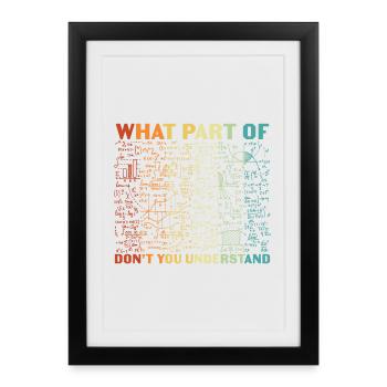 What Part Of Don’t You Understand - Framed poster (27 × 37 cm) - black - Front