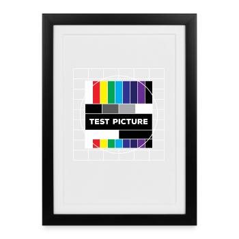 Analog Retro Old School - Gerahmtes Poster (27 × 37 cm) - Schwarz - Vorne
