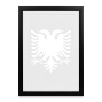 Albania - Framed poster (27 × 37 cm) - black - Front