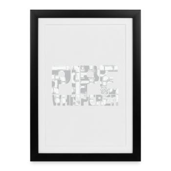 Plombier Design Pipe Whisperer - Affiche encadrée (27 × 37 cm) - noir - Devant