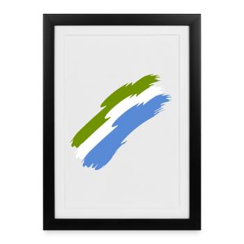 Sierra Leone - Framed poster (27 × 37 cm) - black - Front