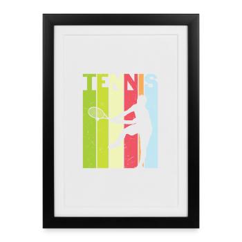 Tennis Design for Tennis Players - Framed poster (27 × 37 cm) - black - Front