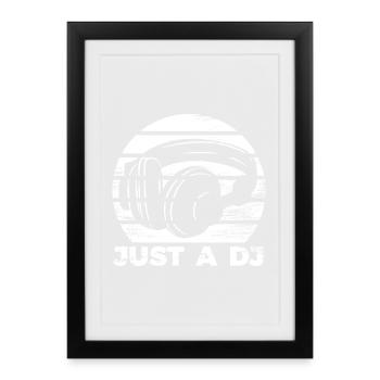 DISC-JOCKEY - Affiche encadrée (27 × 37 cm) - noir - Devant
