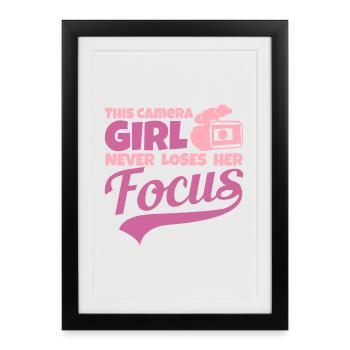 Cinéaste - Affiche encadrée (27 × 37 cm) - noir - Devant