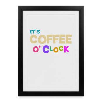 Coffee lovers Caffeine Coffee Cool Statement - Framed poster (27 × 37 cm) - black - Front