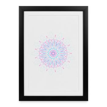Mandala - Framed poster (27 × 37 cm) - black - Front