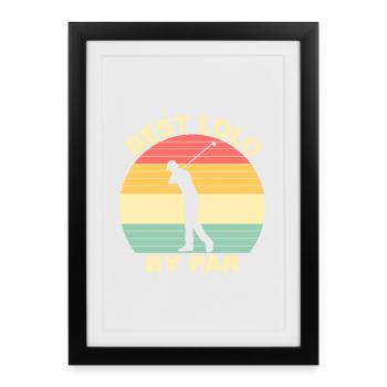 Best Lolo By Par - Golfing - Framed poster (27 × 37 cm) - black - Front