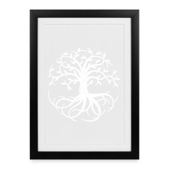 Celtic Tree of Life - Framed poster (27 × 37 cm) - black - Front