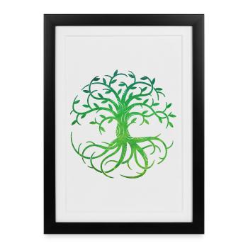 Celtic Tree of Life - Framed poster (27 × 37 cm) - black - Front