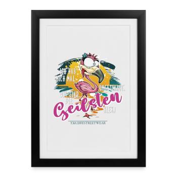 Wir sind die Geilsten hier - weiblich - Gerahmtes Poster (27 × 37 cm) - Schwarz - Vorne