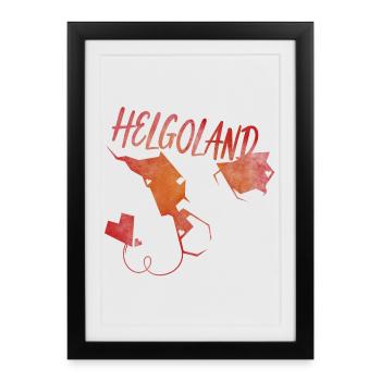 Heligoland - Framed poster (27 × 37 cm) - black - Front