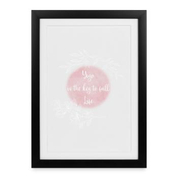 Yoga Keys to a Fulfilled Life - Framed poster (27 × 37 cm) - black - Front