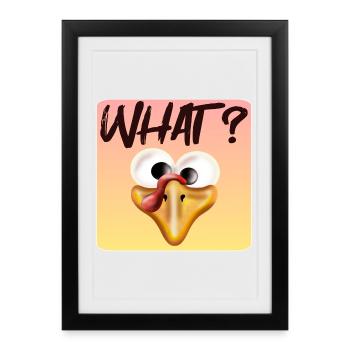 Turquie quoi - Affiche encadrée (27 × 37 cm) - noir - Devant