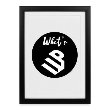 Quoi de neuf - Affiche encadrée (27 × 37 cm) - noir - Devant