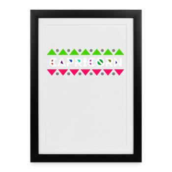 Astronomy Superstition Star interpretation Capricorn - Framed poster (27 × 37 cm) - black - Front