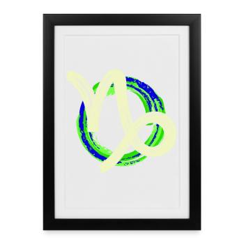 Astrology Zodiac Sign Capricorn Galaxy Esotericism - Framed poster (27 × 37 cm) - black - Front