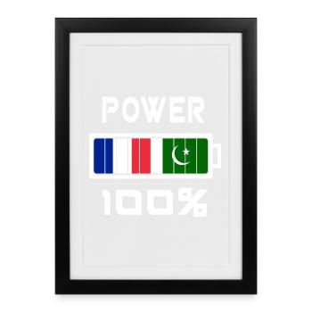 Pakistan and France are in power - Framed poster (27 × 37 cm) - black - Front