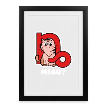 Cool Capricorne disant Zodiac Sky Astrologie - Affiche encadrée (27 × 37 cm) - noir - Devant