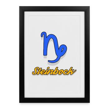 Superstition Esoteric Capricorn Horoscope Constellation - Framed poster (27 × 37 cm) - black - Front