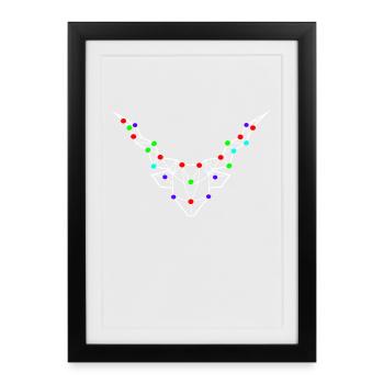 Constellation Horoscope Galaxy Sky Capricorn - Framed poster (27 × 37 cm) - black - Front