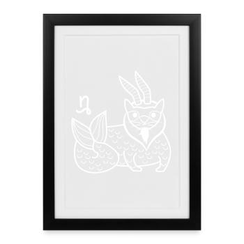 Superstition Galaxy Esoteric Capricorn Zodiac Sign - Framed poster (27 × 37 cm) - black - Front