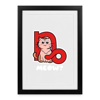 Signe du zodiaque Cool Horoscope Déclaration Capricorne - Affiche encadrée (27 × 37 cm) - noir - Devant