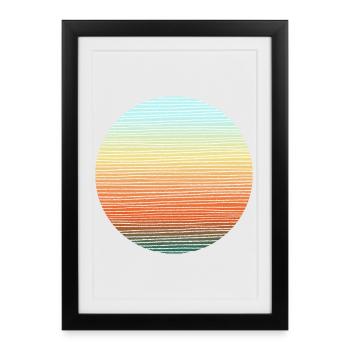 couleurs d’aventure - Affiche encadrée (27 × 37 cm) - noir - Devant