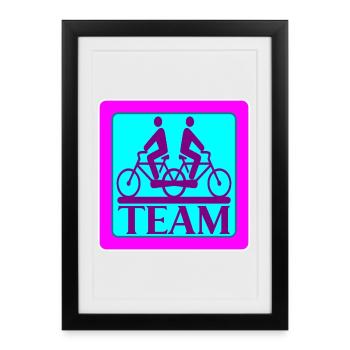 TEAM PROBLEMS - BIKE - Framed poster (27 × 37 cm) - black - Front